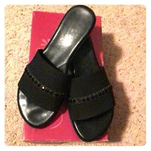 Black Sandals new in box